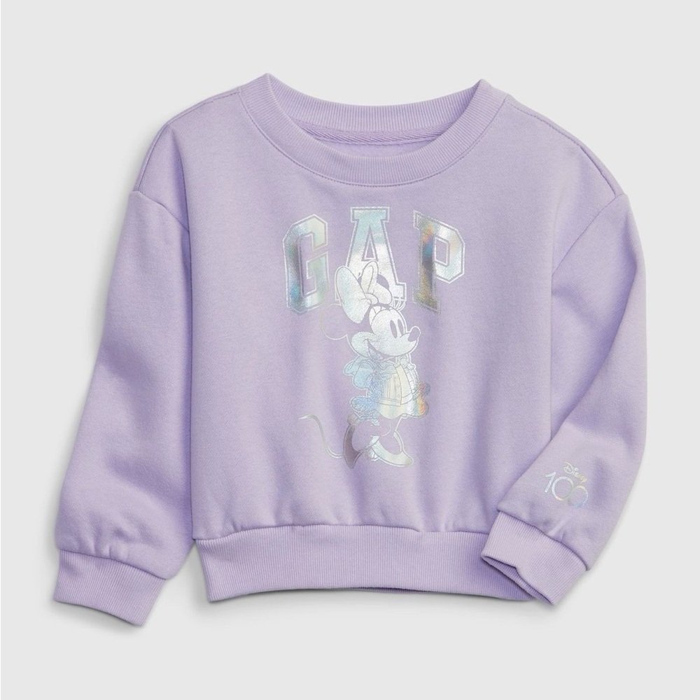 Baby Gap Disney Metallic Minnie Mouse Sweatshirt Toddler Girl Size 4T